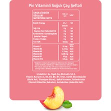 Pin Şeftalili Soğuk Çay - Şekersiz & Kalorisiz - 1 Litre x 6 Adet