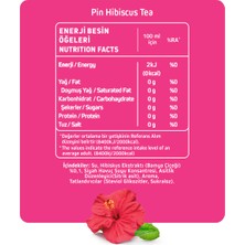 Pin Hibiskus Çayı - Şekersiz & Kalorisiz - 1 Litre x 6 Adet