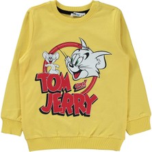 Tom ve Jerry Erkek Çocuk Sweatshirt 2-5 Yaş Sarı