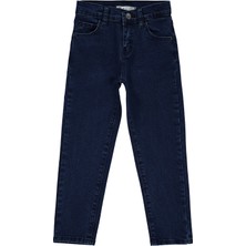 Civil Boys Erkek Çocuk Kot Pantolon 10-13 Yaş Koyu Mavi Boru Paça Pamuklu Günlük Stil