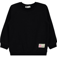 Civil Girls Kız Çocuk Sweatshirt 2-5 Yaş Siyah