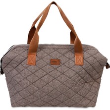 Nenny Baby Kapitoneli Mommy Bag Anne Bebek Bakım Çantası Camel