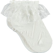 Katamino Kız Çocuk Soket Çorap 3-9 Yaş Ekru