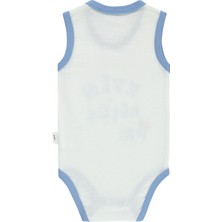 Civil Baby Erkek Bebek Çıtçıtlı Badi 1-18 Ay Mavi