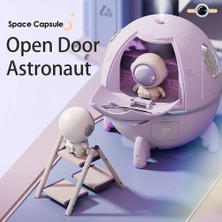 Bra2nd Ev Portable Office Masa Üstü USB Astronaut Space Capsule Air Humidifier Diffuser 220ML Renkli LED Light Christmas Gift (Yurt Dışından)