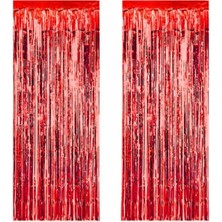 Kidspartim Metalize Kırmızı Arka Fon Süs