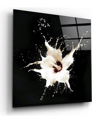 Miray Life Çiçek Cam Tablo