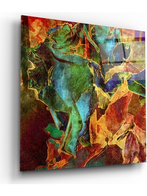 Soyut Desenler Cam Tablo