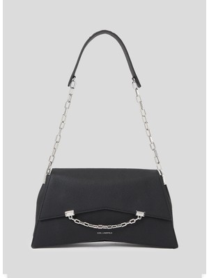 Karl Lagerfeld Siyah Kadın 35X19X8 cm Deri Omuz Çantası 235W3015999