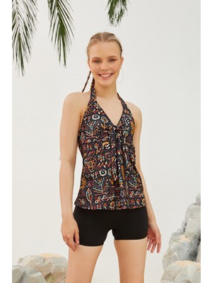 Remsa Mayo Şortlu Elbise Mayo Etekli Mayo Yüzücü Mayo TM23-711