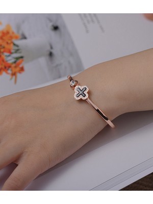 Gogoey Kadın Bilekliği Kadın Takı Rose Gold Trend RB55