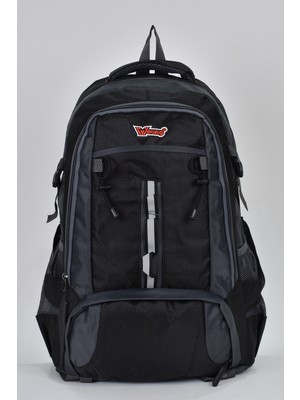 Elatae Young Ultra Light Lüks Kumaş Çok Gözlü Günlük Dağcı Sırt Çantası Siyah 51505