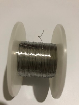 Cvf Grup Cvfgrup Paslanmaz Çelik Tel 0,70 mm Kalınlık 100 Metre Uzunluk,takı Teli, Yapay Çiçek Teli,trikotin Teli