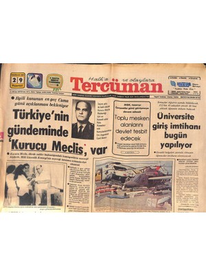 Tercüman Gazetesi 21 Haziran 1981 - Pierre Cardin, Türk Düğününe Katılıp Dansöze Para Yapıştırdı - Türkiyenin Gündeminde Kurucu Meclis Var Gz132521