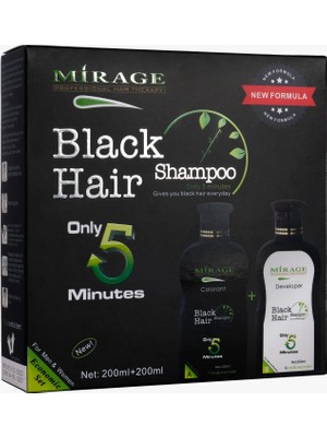 Mirage Siyah Saç Şampuanı 2'li Paket