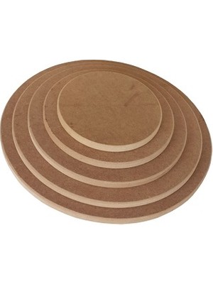 Altınyapı Hobi Market 5 ' Li Düz Yuvarlak Duvar Panosu Mdf  ( MDFT-015 )