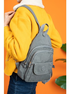 Çanta Trend Mega Kadın Su Geçirmez Kumaş Sırt Çantası