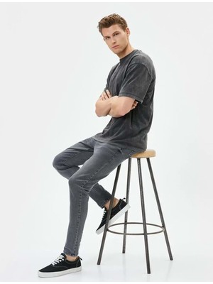 Koton Skinny Fit Kot Pantolon Michael Jean 4SAM40007ND Siyah