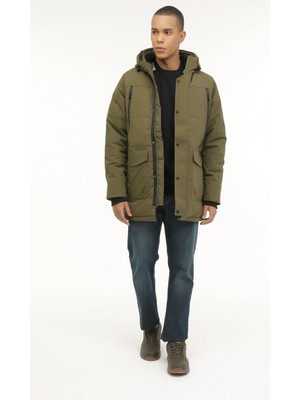 Lumberjack M-Adlers Long Coat 3pr Haki Erkek Uzun Kaban