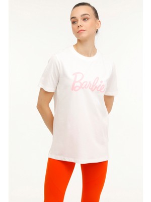 Lumberjack Wl Barbıe 11GFL745 4fx Beyaz Kadın Kısa Kol T-Shirt