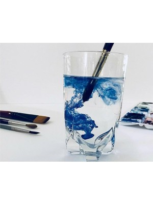 Dünya Magnet Yağlı Boya Seti Yardımcı Malzemeler 2 x 250 ml Terebentin Resim Keten Yağı + Fırça