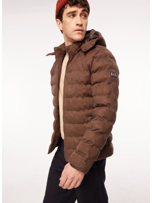 Lee Cooper Steel1 Erkek Şişme Mont Kahve