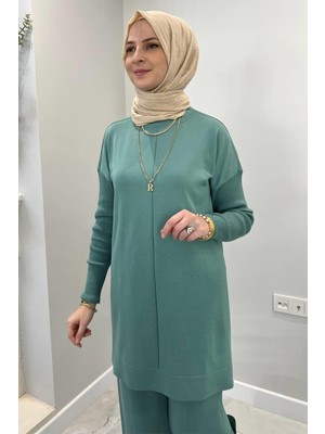 Rabia Şamlı Elfida Mint Triko Takım