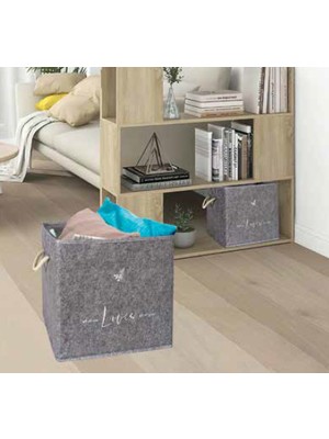 İdeal Home Keçe Raf Düzenleyici, Dekoratifdüzenleyici, Saklamakutusu, Ev Dekorasyonu, Organizer