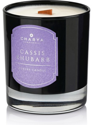 Charya Maison Cassis Rhubarb 240 G Doğal ve Vegan Mum