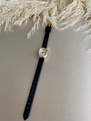 Quartz Retro Minimal Vintage Deri Kordon Kadın Kol Saati