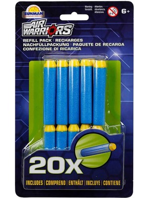 Buzz Bee Air Warriors Yedek 20'li Sünger Dart