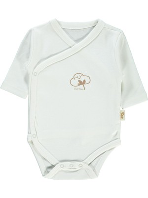 Civil Baby Bebek Organik Çıtçıtlı Badi 0-6 Ay Ekru