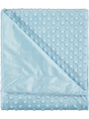 Miniworld Mniworld Mavi Bebek Fluffy Battaniye 79x96 Cm Yumuşak Özellikli Desenli