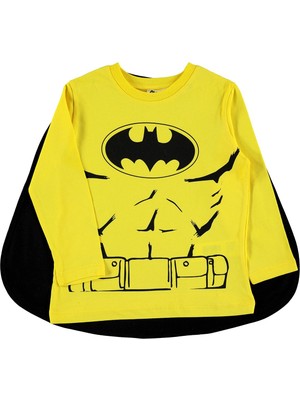 Batman Erkek Çocuk Sweatshirt 2-5 Yaş Sarı