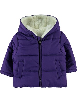 Civil Baby Kız Bebek Kapüşonlu Mont 6-18 Ay Mor