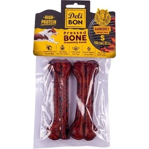 Deri Pres Barbekü Aromalı Kemik Köpek Ödülü Small 12 cm 2 Adet