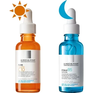 Dünyadan Hediyeler La Roche Posay Pure C10 Serum 30 ml ve Hyalu B5 Serum 30 ml