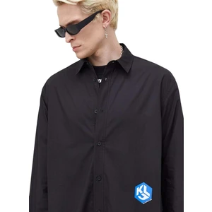 Karl Lagerfeld Normal Siyah Erkek Gömlek 236D1603_KLJ Monogram Shırt