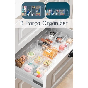Nandy Home 8 Parça Çekmece Içi, Çok Amaçlı Düzenleyici Organizer Seti