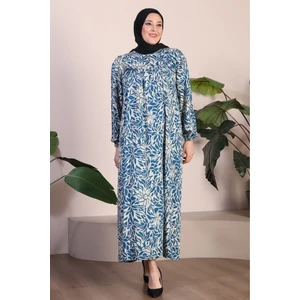 Kadın Uzun Buyuk Beden Anne Elbise Yazlik Tesettur Giyim