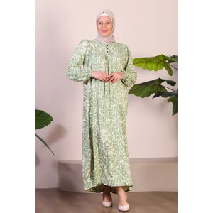 Uzun Anne Giyim Buyuk Beden Kadin Tesettur Elbise