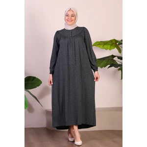 Kadın Uzun Buyuk Beden Anne Elbise Yazlik Tesettur Giyim