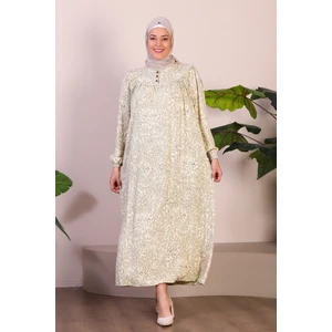 Uzun Anne Giyim Buyuk Beden Kadin Tesettur Elbise