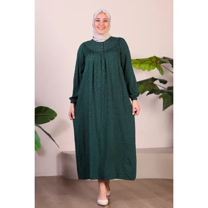 Kadın Uzun Buyuk Beden Anne Elbise Yazlik Tesettur Giyim