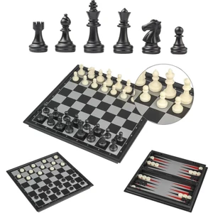 Tavla-Dama-Santranç 3'lü Oyun Set