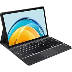 Samsung Galaxy Tab S9 Fe X510 10.9 Inch Tablet Bluetooth Touchpad Klavye + Standlı Kılıf - Bkk5