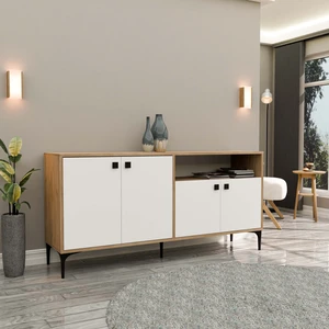 1648 Artemıs 160 Lık Modern Konsol Sepet-Beyaz