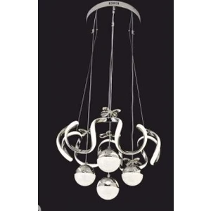 Crystal Palace LED Avize - Ledli Avize - 4lü Taşlı Sarkıt Avize - Salon Avizesi - Ledli Lamba - 50*100CM