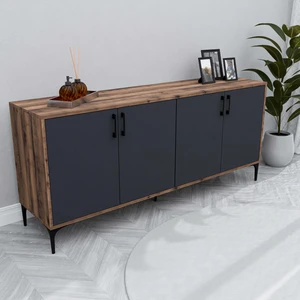 1662 Ares 180 cm Modern Konsol Hat Antrasit