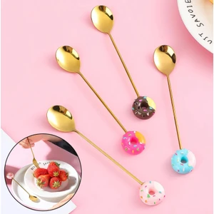 Donut Şekilli Çay Kaşığı 6'lı